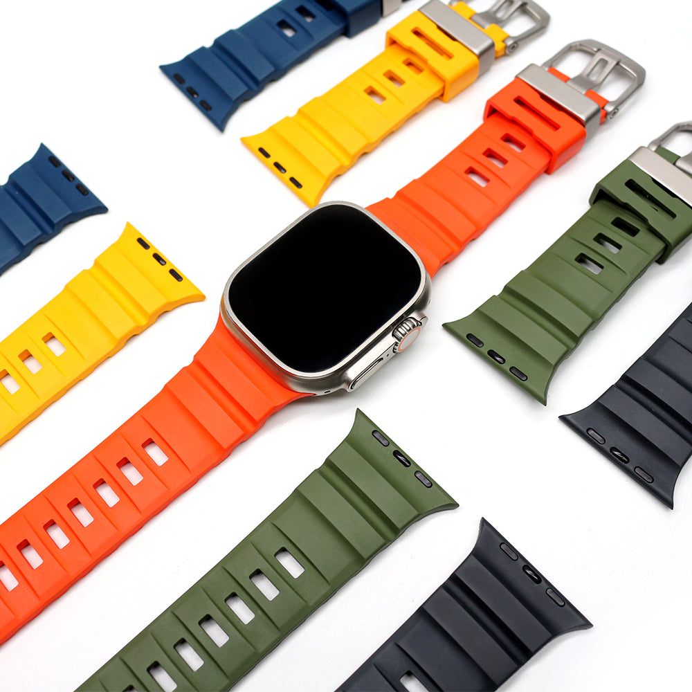 Rugged FKM rubber strap