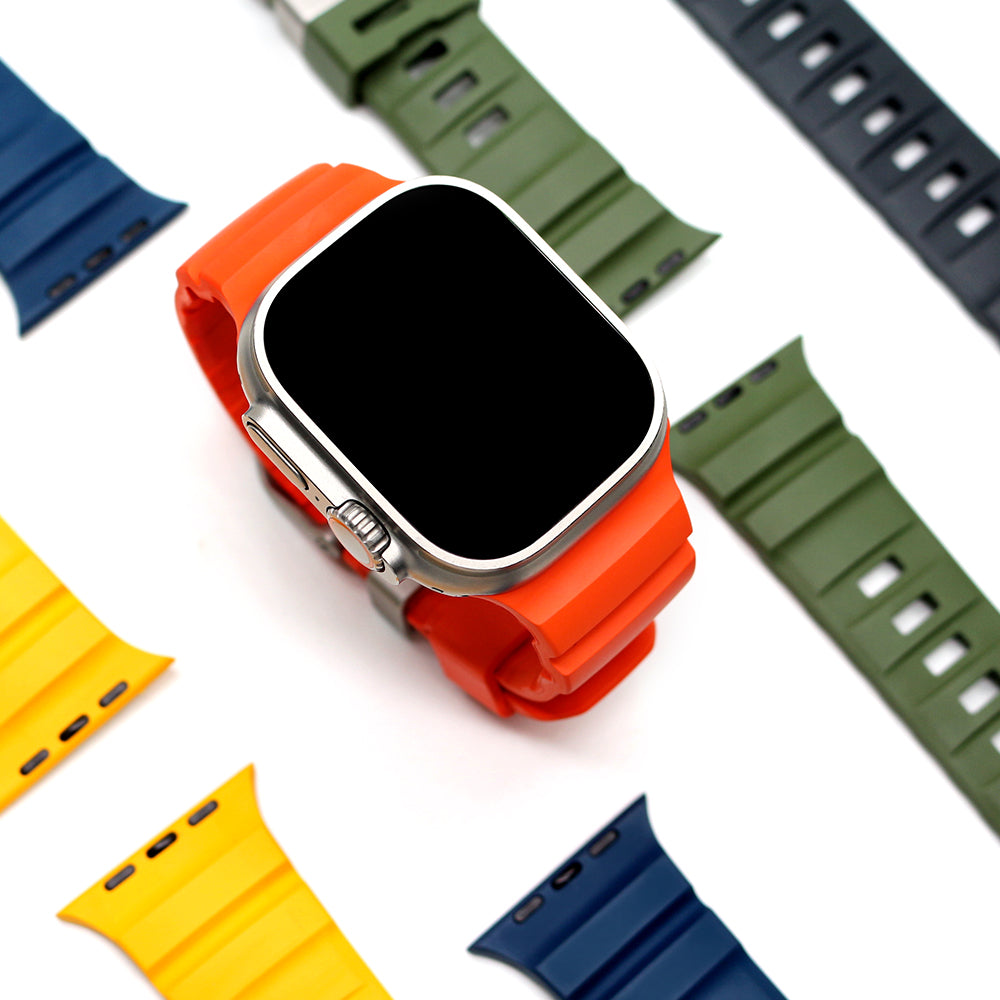 Rugged FKM rubber strap