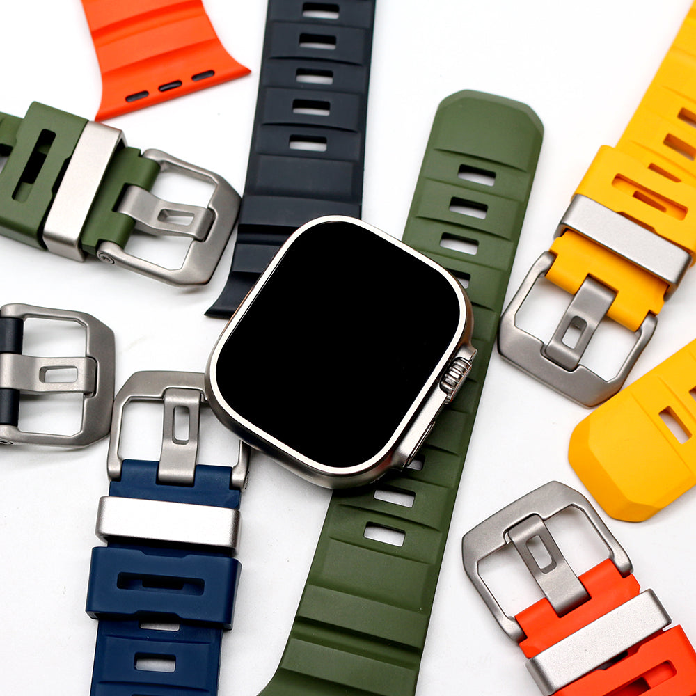 Rugged FKM rubber strap